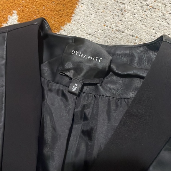 Dynamite leather blazer size M - Picture 3 of 3